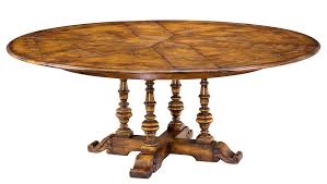 Round Dining Table In Aged Solid Oak Jupe Expands From 54 To 70 Benchmade New Dutch Rt Dining Table Expandable Dining Table Oak Dining Room