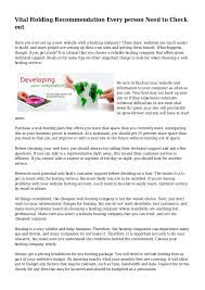 Your business checks also need to have your name, address and logo clearly printed on them. Vital Holding Recommendation Every Person Need To Check Out