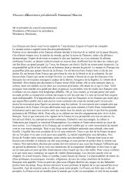 Le 7 mai 2017, emmanuel macron était entouré de milliers de françaises et français pour son discours place du carrousel au louvre. Discours D Investiture Presidentielle Emmanuel Macron Par Ejjm Fichier Pdf
