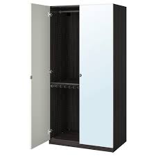 Trysil Wardrobe Dark Brown Mirror Glass 31 1 4x24 1 8x79 3 8 Ikea Ikea Pax Wardrobe Pax Wardrobe Ikea Pax