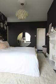 Before After A London Bedroom Gets A Dark Dramatic Floral Makeover Bedroom Makeover Before And After London Bedroom Bedroom Wall Colors