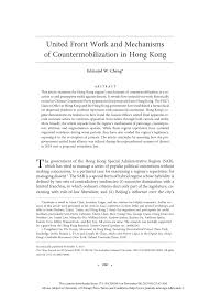 Setiap hari jam 23.00 wib. Pdf United Front Work And Mechanisms Of Countermobilization In Hong Kong