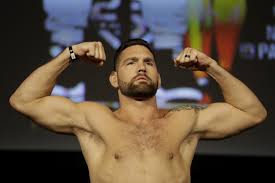 Chris weidman was stretchered off after suffering a leg injury against uriah hall. 2qmcedw5zr Rm