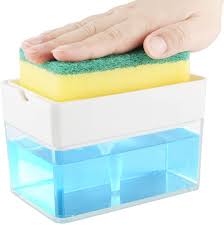 With hundreds of little microfiber fingers on each sponge, there's not a speck of dirt, grime, dust. Soap Dispenser For Kitchen Sponge Holder 2 In 1 Innovative Design Dish Soap Dispenser Counter Top Sink Dispenser Instant Refill Durable Rustproof Patent Pending Walmart Com Walmart Com