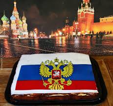 Die russische flagge ist eine vertikale trikolore und zeigt in der mitte das nationale emblem. Alexa S Kostlichkeiten Russland Flagge Torte