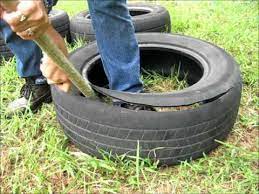 One right after the gooseneck and one right before the wheels. How To Cut A Tire And Make It Into A Garden Pot Wmv Youtube