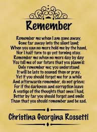 Match your wedding theme with stunning designs. Remember Christina Rossetti Poem Analysis Schoolworkhelper
