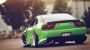 Download the perfect jdm pictures. Hd Wallpaper Green Sports Coupe Nissan 240sx Jdm Car Stance Green Cars Wallpaper Flare