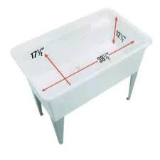 Molded double laundry tub, one piece. Elm Mustee Bigtub Single Laundry Tub Home Hardware