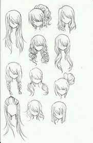 All of these hairstyles are super cute and. Hair Styl Realistic Hair Drawing Realistic Drawings How To Draw Hair