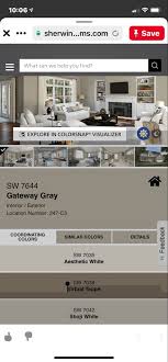 Do not use on floors. Gateway Gray Sw 7644 Neutral Paint Color Sherwin Williams Sherwin Williams Paint Colors Paint Colors Neutral Paint Color