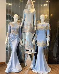 Gaun pengantin muslimah modern warna putih dengan cape. 1 555 Sukaan 19 Komen Eszz Ibrahim Wedding Eszzibrahim Pada Instagram Rm450 Sold Out Babyblues Dustyblue Kurungpahang Kurung Kurungmoden Bespoke Artofit