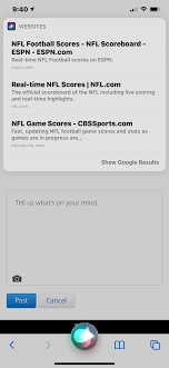 No ncaa fb games are in progress at this time. Siri Not Giving Sports Scores Apple Community