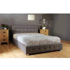 Give yourself the bed you deserve! Reuben Ottoman Storage Bed Grey Robert Dyas