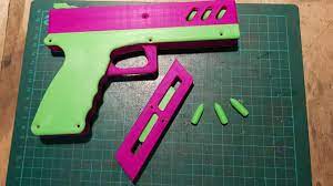 3d Printed Gun Shooting 3d Printed Bullets Toy Youtube