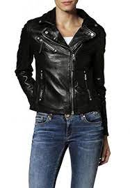 Women S Soft Ladies Real Leather Stylish Fitted Biker Jacket W111 S Black Leather Jackets Women Womens Black Jacket Jackets For Women