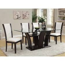 Acme Furniture Malik 6 Piece Rectangular Dining Set In Espresso By Dining Rooms Outlet Mesas De Vidrio Comedor Mesas De Comedor Modernas Decoracion De Comedor