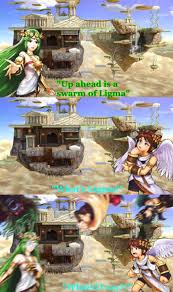Pin By D Cyphers On Kid Icarus Smash Bros Funny Super Smash Bros Memes Kid Icarus Uprising