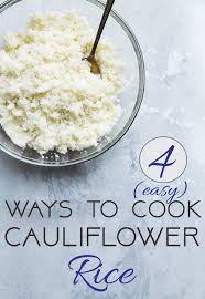 How to make cauliflower rice 5 different ways for a low carb alternative to rice. How To Cook Cauliflower Rice 4 Ways Food Faith Fitness