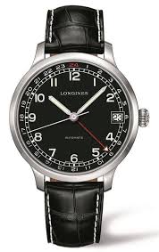 The Longines Heritage 1938 Military 24 Hour Watch Combines A Classically Styled Easy To Read Face With A Handy Watches For Men Longines Watch Military Watches