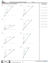 The worksheets are offered in developmentally. Finding Rise Using Similar Triangles Worksheet Free Commoncoresheets