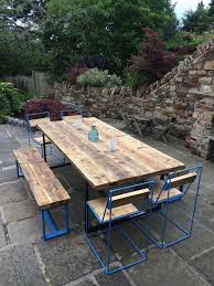 Outdoor Reclaimed Industrial Chic 8 10 Seater Dining Table Etsy 10 Seater Dining Table Metal Dining Table Dining Table