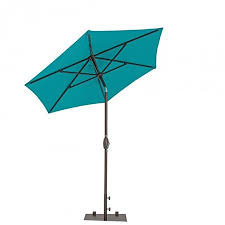 Larger beach umbrellas may feature a weighted base and can be moved to a deck or patio. Jewett Cameron Uam076par 7 Ft True Shade Plus Garden Parasol With Push Button Tilt Crank 44 Aruba Walmart Canada