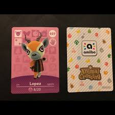 Jul 29, 2021 · animal omens. Other 27 Lopez Nintendo Amiibo Card Animal Crossing Poshmark