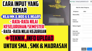 Contoh menghitung nilai raport siswa dengan rumus excel. Cara Paling Tepat Input Nilai Rata Rata Rapot Kejuruan Dan Upload Rapot Sma Smk Ma Sbmpn 2021 Youtube