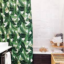 New To The Shop This Week Our Palm Leaf Shower Curtain Is Back Shopsalthouse Green Shower Curtains Fancy Shower Curtains Leaf Curtains