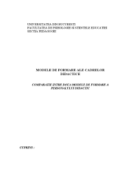 Evaluare anuală a activității personalului didactic și didactic auxiliar. Analiza Comparativa Privind Formarea Cadrelor Anul Iv 1