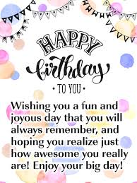 A Joyous Day Happy Birthday Card Birthday Greeting Cards By Davia Happy Birthday Quotes For Friends Happy Birthday Qoutes Happy Birthday Cards
