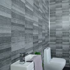 Grey Tile Effect Bathroom Panels Anthracite Tile Cladding Shower Wet Wall Pvc Ebay