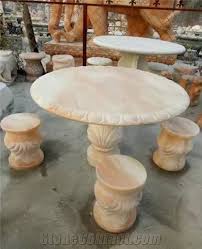 Small size makes this a great option for many spaces and uses. China Pink Marble Round Table Chairs For Garden Furniture Use Stonecontact Com