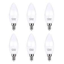 Comzler Led Light Bulbs Candelabra Base 60w Equivalent E12 Small Base Warm White 2700k B11