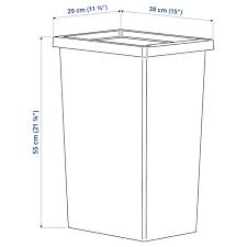 Filur Bin With Lid White 11 Gallon Ikea Ikea Lidded Cleaning Wipes