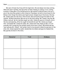 Character Traits Inferencing Passages Character Trait Passages Inferencing Character Trait