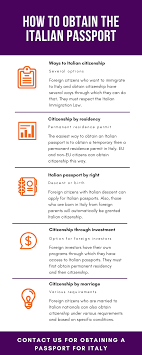 In particular, presidential decree no. How To Obtain The Italian Passport
