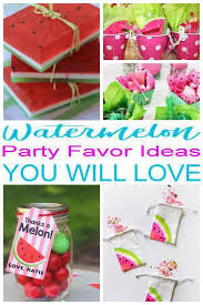 Birthday Party Goodie Bags For Girls Watermelon Party Favors Great Ideas For A Watermelon Theme Party Or Summer Theme Goodie Watermelon Party Favors Watermelon Party Watermelon Birthday Parties