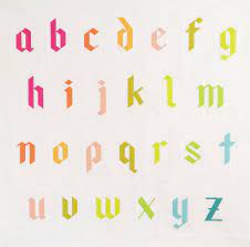 This is a free pattern for a full quilt layout from sandy klop, she is so creative! Blackletter Paper Pieced Alphabet Quilt Patch Dot