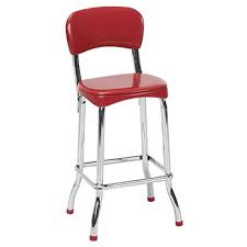 Cosco 37805red2e Red Retro Chrome 2pc High Top Chairs Red Click Image For More Details This Is An Affiliate Link High Top Table Kitchen Bar Stools Cosco