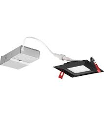 Free shipping on most orders and guaranteed low prices at lumens.com. Lithonia Lighting Wf4 Sq S Led 30k Mb M6 Wafer Ultra Thin Square Integrated Led Board Matte Black Recessed Ceiling Light In Smooth 3000k 4 Inch