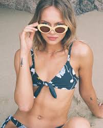 Rylie Floral Knot Bikini Top