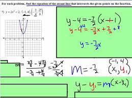 Just push the button and watch what happens to the secant lines!! How To Find The Equation Of A Secant Line Given Two Points Tessshebaylo