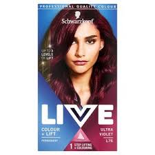Live Colour Lift Permanent Hair Dye L76 Ultra Violet