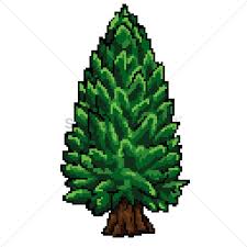 In mario & wario, mario is a passive character. Pixel Art Tree Vector Image 1959581 Stockunlimited