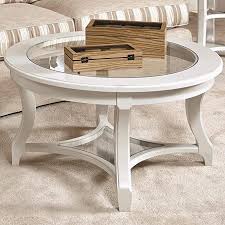 4.6 out of 5 stars 33. Amazon Com American Drew Lynn Haven Round Glass Coffee Table In White Furniture Decor Wood Cocktail Table Glass Cocktail Tables Round Glass Cocktail Table