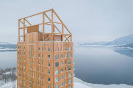 Gallery Of Mjostarnet The Tower Of Lake Mjosa Voll Arkitekter 2 Wooden Skyscraper Timber Buildings Building
