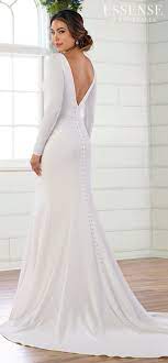 Gorgeous Long Sleeves Wedding Dresses That Are Bridal Goals Simple Wedding Dress With Sleeves Long Sleeve Wedding Dress Simple Glamourous Wedding Dress
