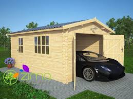 Garage En Bois Massif 20m2 Garage Bois Bois Massif Chalet Bois